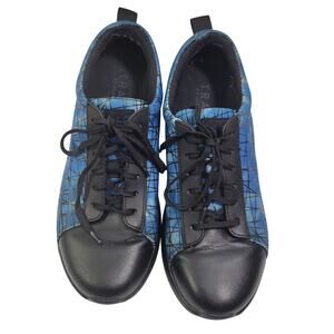 TraQ by Alegria Qest Blue & Black Smart Walking Shoe Size 39 (9) 11425-2729